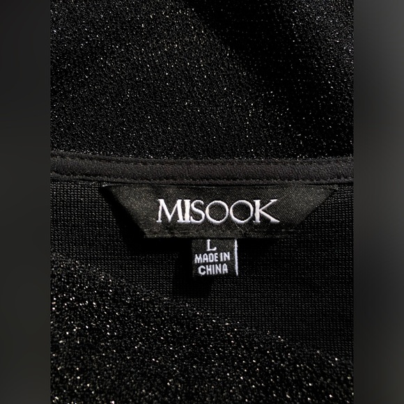 2-Piece Misook Black Sparkle Set L msrp $388 - Picture 3 of 14